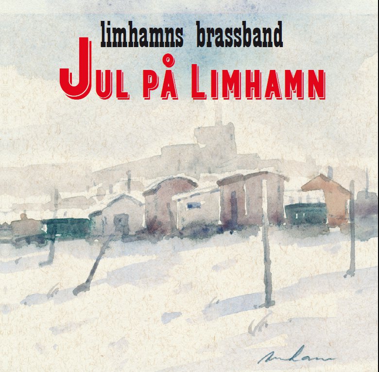 CD-skivan Jul på Limhamns konvoluts framsida med Limhamns fiskehoddor